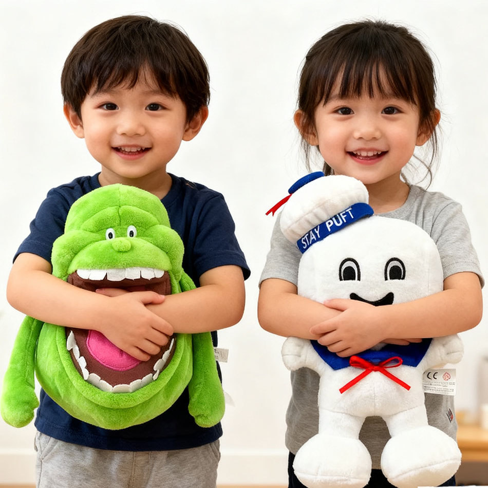 Vintage Collectible Dolls - 20CM 2pcs Marshmallow Man Slimer stuffed