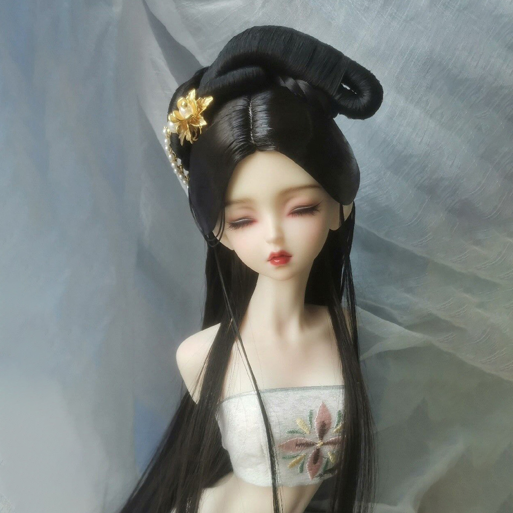 Vintage Collectible Dolls - 1/4 1/3 BJD Doll Wigs Chinese