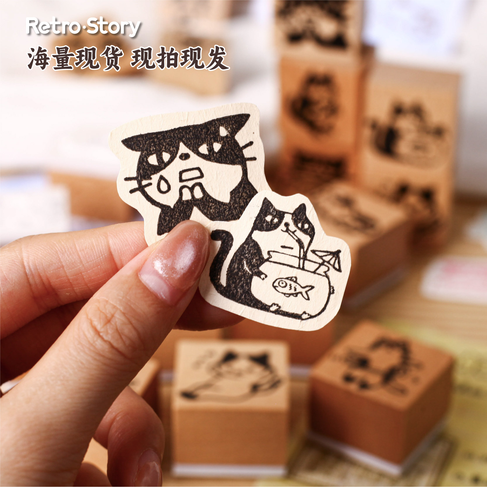 Cute Pet Alphabet Wooden Rubbe - Vintage Collectible Stamps 评论和价格