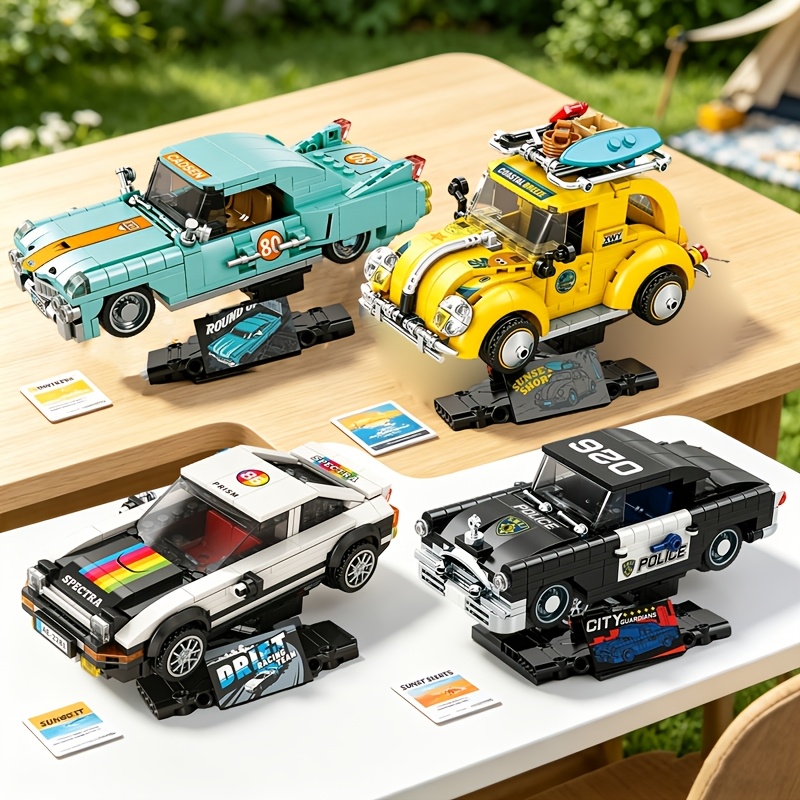 Retro Vintage Car Building Blo - Vintage Collectible Toy Cars 评论和价格