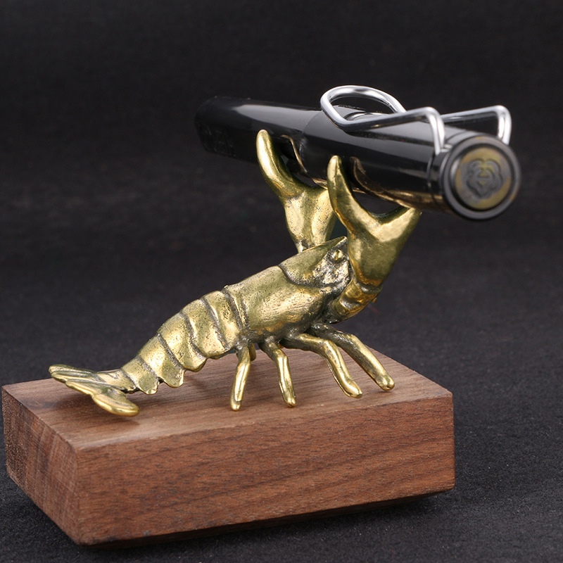 Solid Brass Crayfish Ornament  - Vintage Collectible Pens 评论和价格