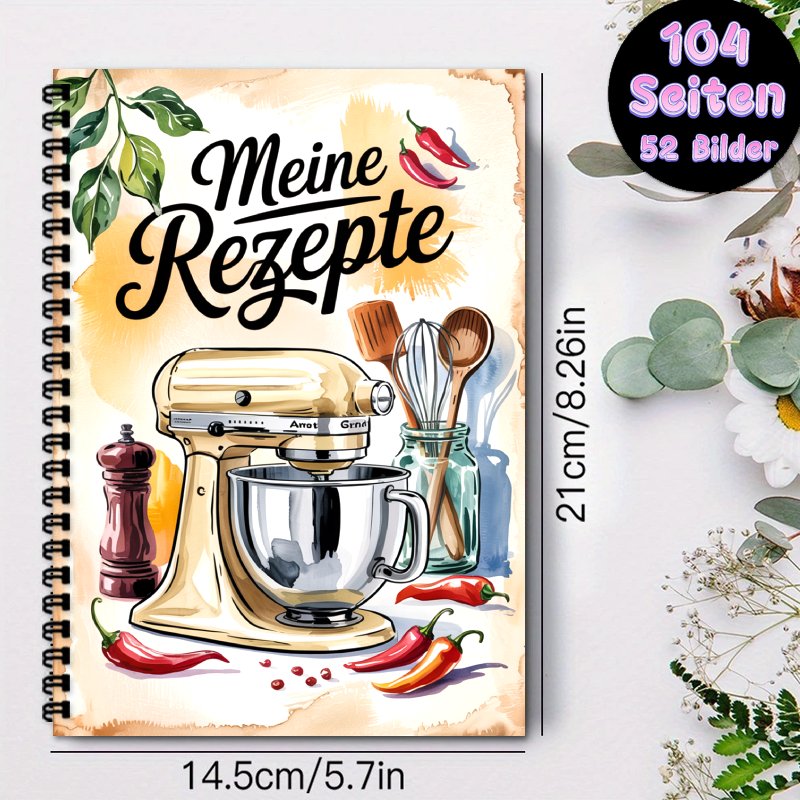 A5 German cookbook, Spiral Bin - Vintage Collectible Cookbooks 评论和价格