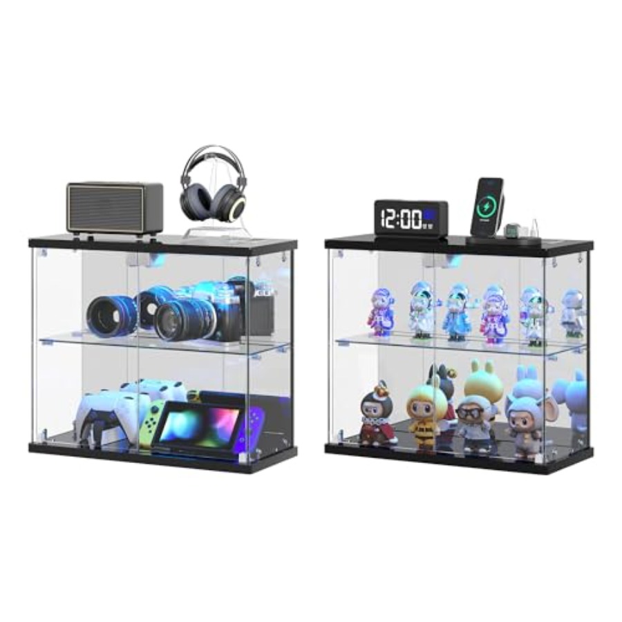 2pc Glass Display Case with LE - Collectible & Vintage Dolls For Christmas 评论和价格