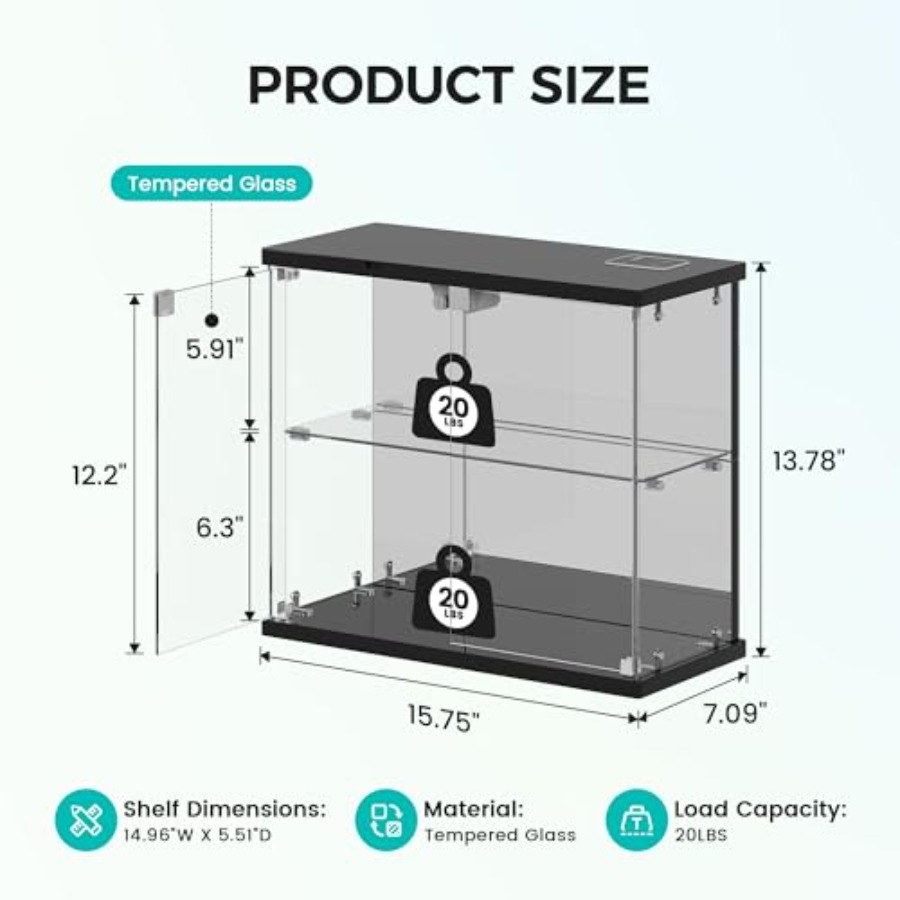 2pc Glass Display Case with LE - Collectible & Vintage Dolls For Christmas 评论和价格