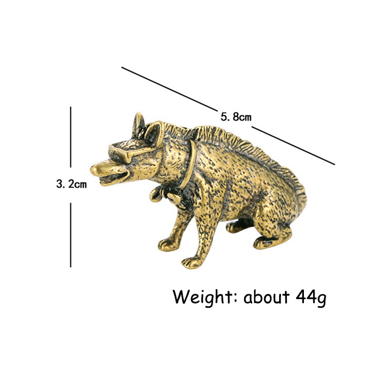 Brass Hyaenidae with Eyes Stat - Vintage Collectible Ornaments 评论和价格