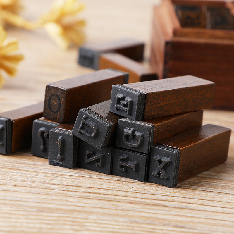28Pcs/Box Alphabet Stamps Vint - Vintage Collectible Stamps 评论和价格