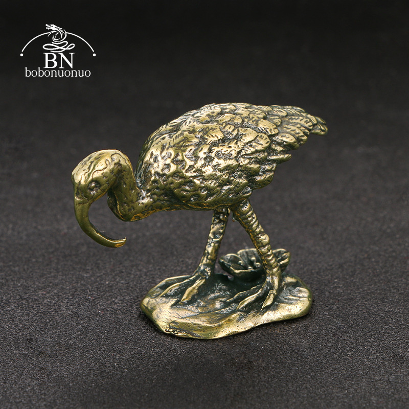 Brass Vintage Long-billed Cran - Vintage Collectible Ornaments 评论和价格