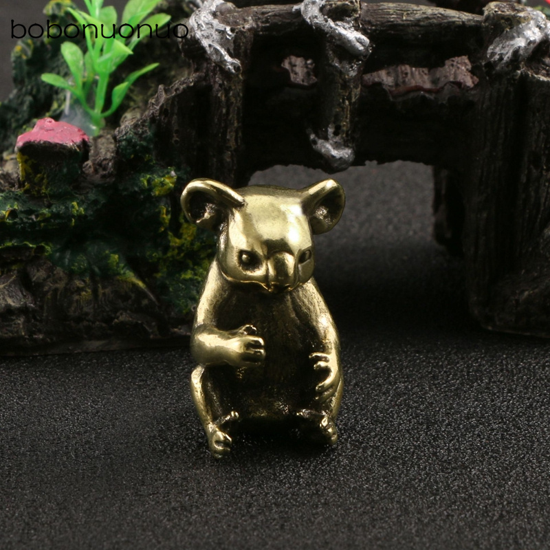 Vintage Brass Cute Koala Minia - Vintage Collectible Ornaments 评论和价格