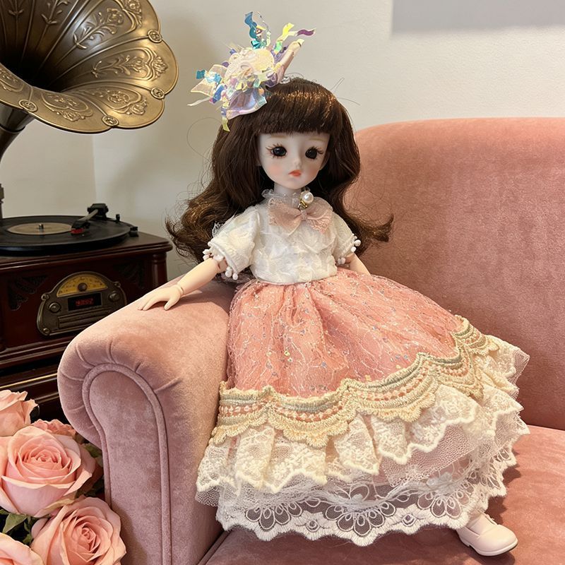 Vintage Pink White Sequin Lace - Vintage Collectible And Vintage Dolls 评论和价格