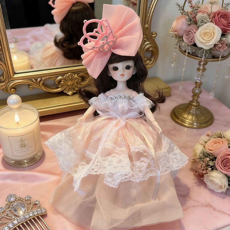 Vintage Pink White Sequin Lace - Vintage Collectible And Vintage Dolls 评论和价格