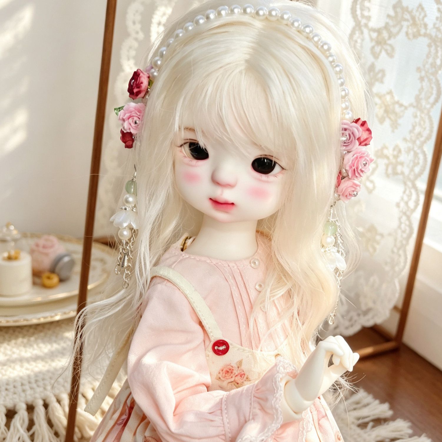 Hand Made Pearl Flower Doll He - Vintage Collectible Dolls 评论和价格