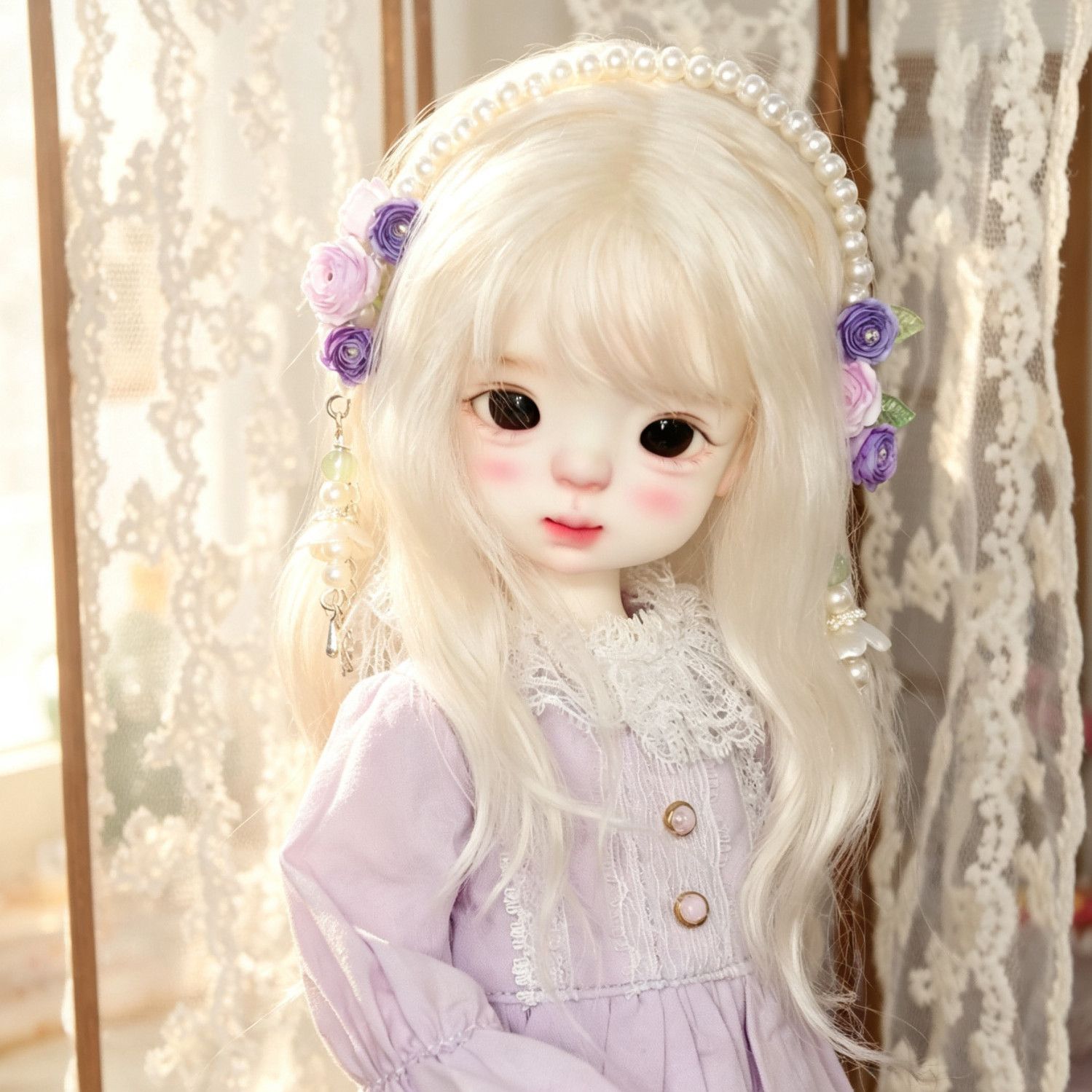 Hand Made Pearl Flower Doll He - Vintage Collectible Dolls 评论和价格