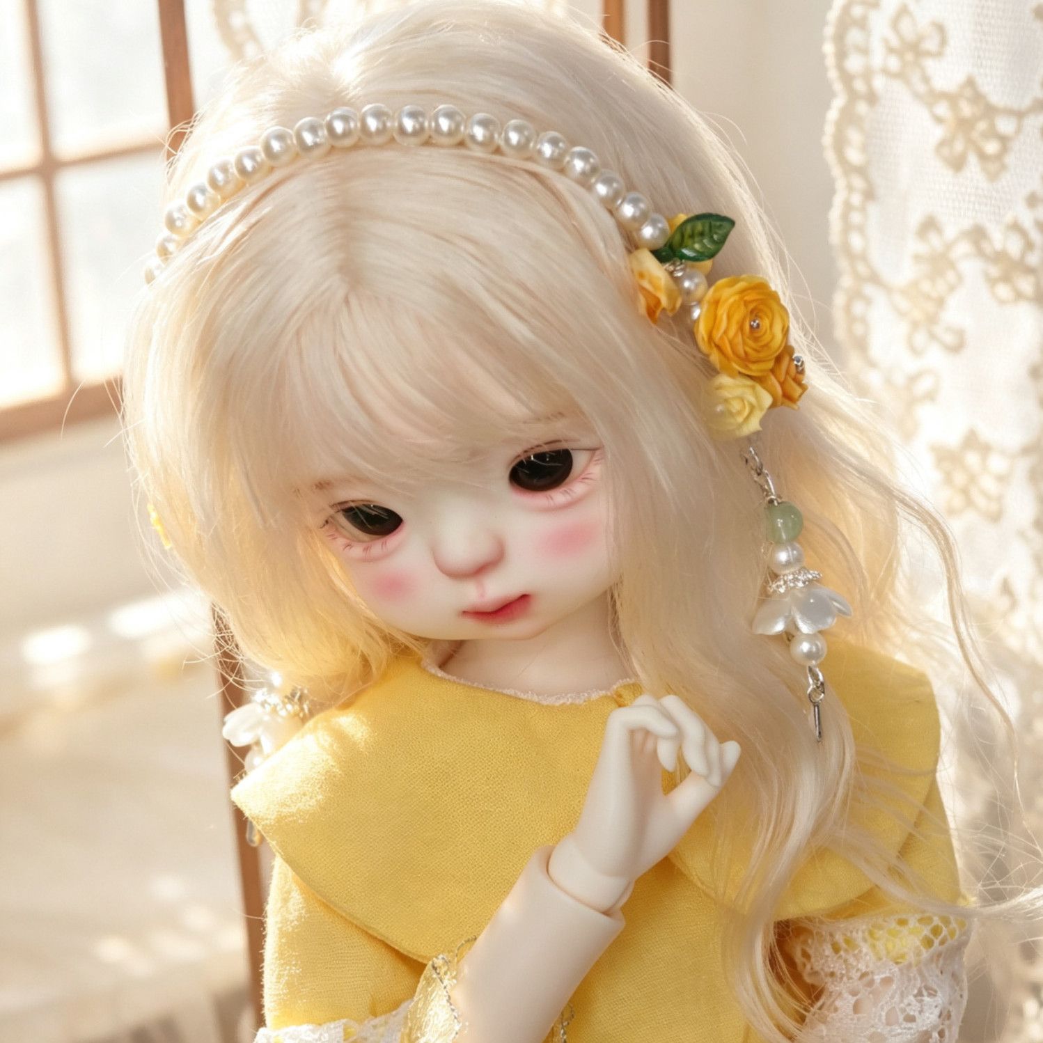 Hand Made Pearl Flower Doll He - Vintage Collectible Dolls 评论和价格